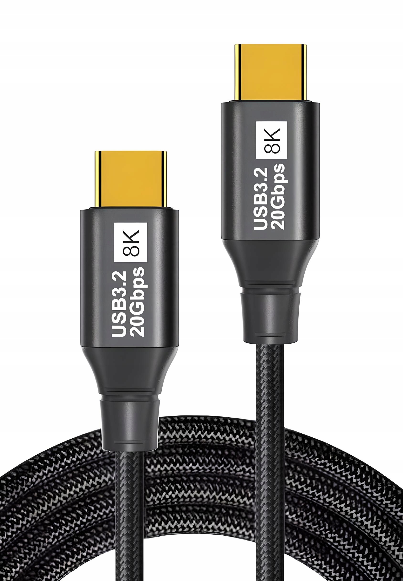 Kabel USB 3.2 Thunderbolt 3 100W 20Gbps 8K60Hz 4K120Hz – Niezawodne połączenie dla Twoich urządzeń