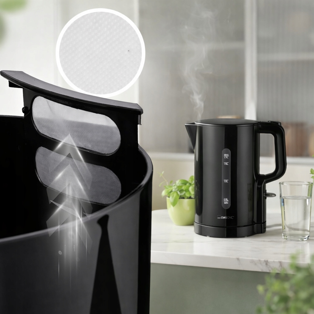 Czysta woda = lepszy smak – Wyjmowany filtr antywapienny