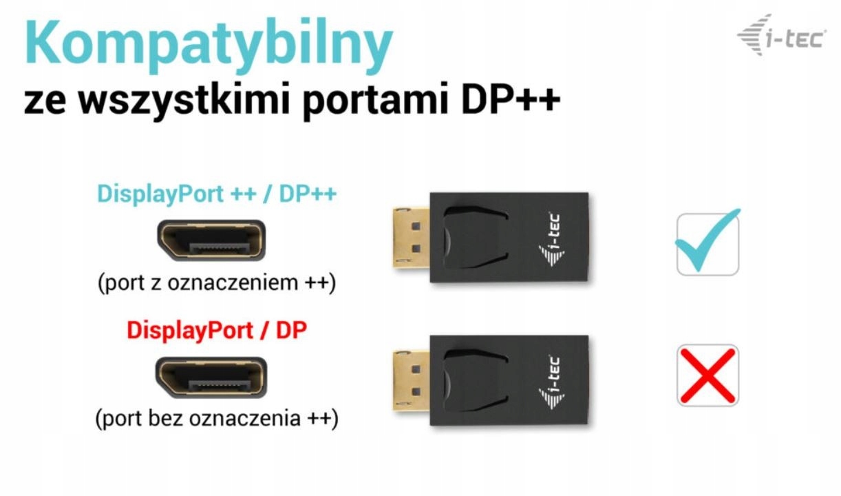Kompatybilność z portami DisplayPort DP++