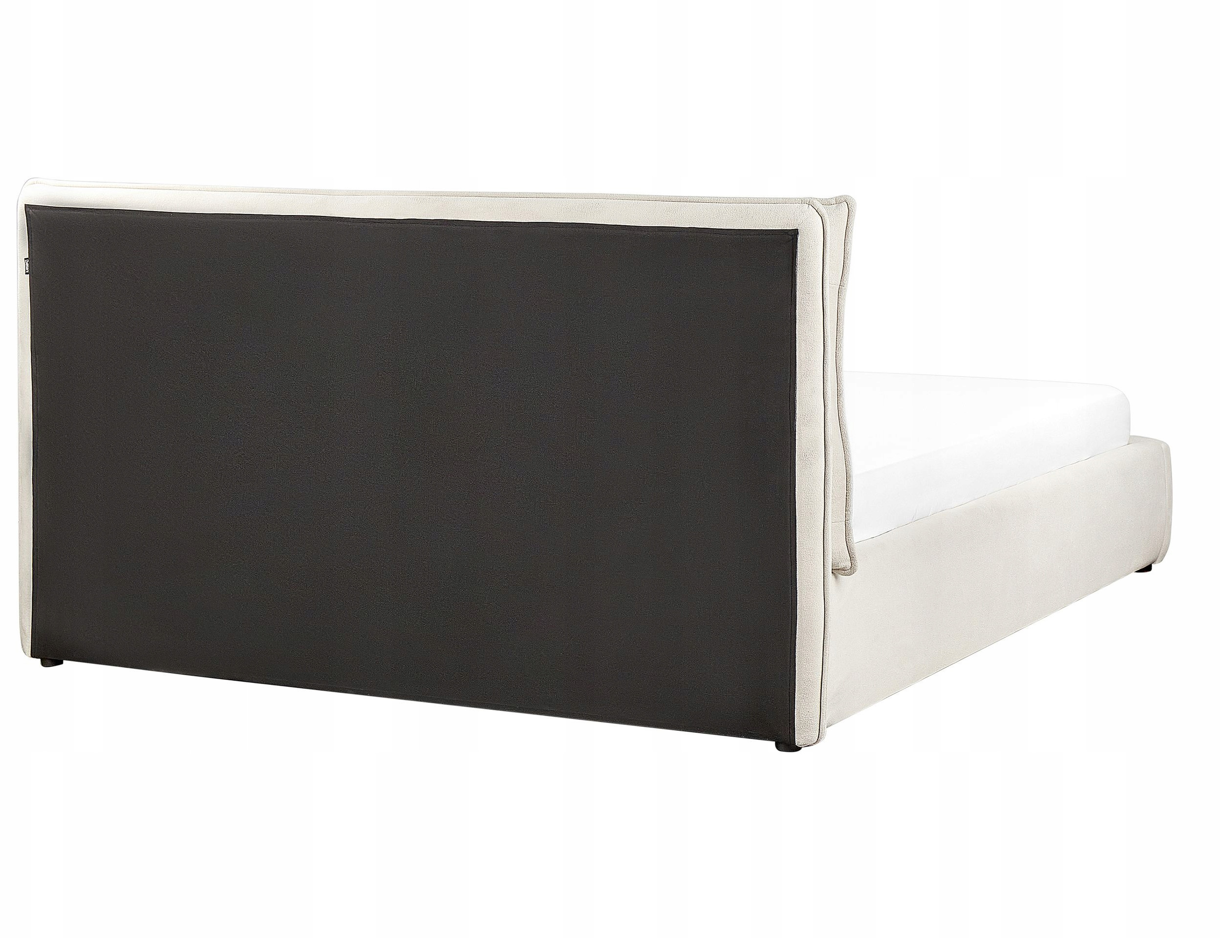 Łóżko z pojemnikiem BAJONNA 160 x 200 cm Jasnobeżowe – Komfort i styl w Twojej sypialni