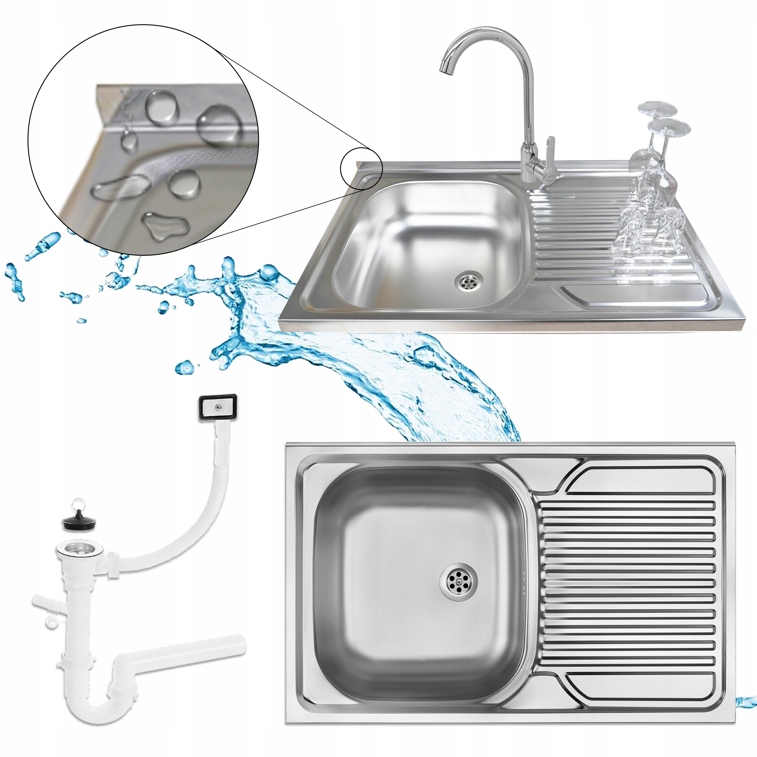 Wysoka bateria kuchenna – Oszczędność wody i elegancki wygląd