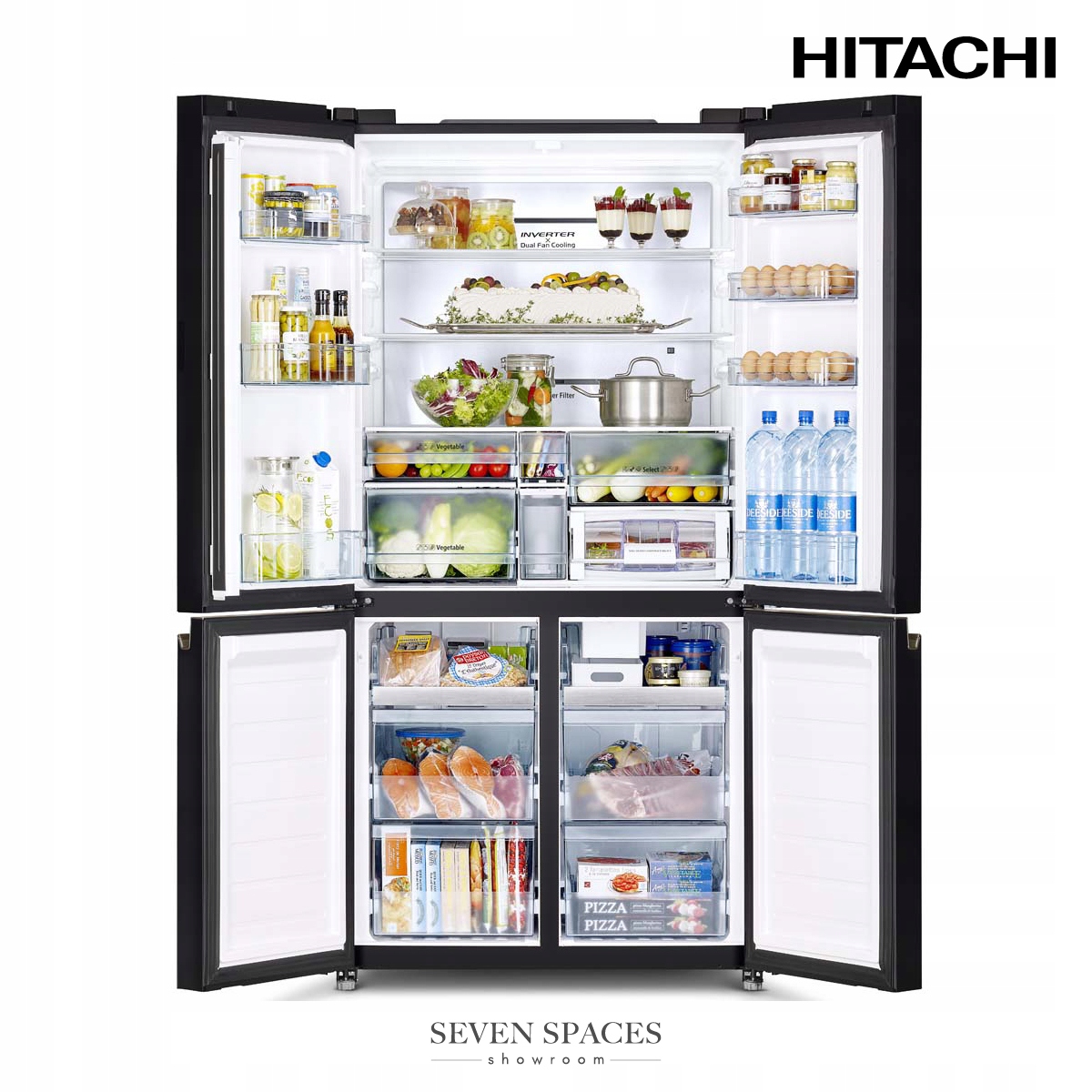 Lodówka Side by Side Hitachi R-WB640VRU0 (GMG) – Nowoczesne rozwiązanie dla Twojej kuchni