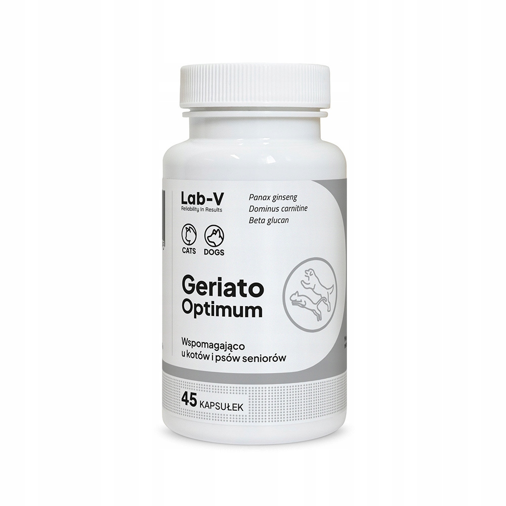LAB V Geriato Optimum – Wspomaganie zdrowia seniorów dla psów i kotów