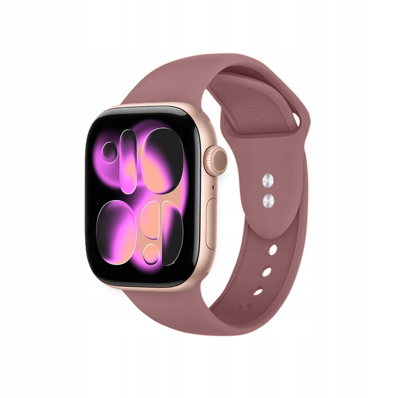 Crong Liquid - Pasek do Apple Watch 38/40/41/42 mm (brudny róż) – Stylowy dodatek do Twojego smartwatcha