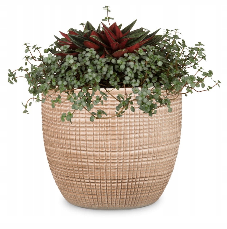 Osłonka ceramiczna FLOWER POT 866/25 CANELA D25 – Elegancja w Twoim ogrodzie