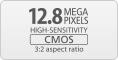Matryca CMOS o rozdzielczości 12,8 megapiksela w formacie 3:2