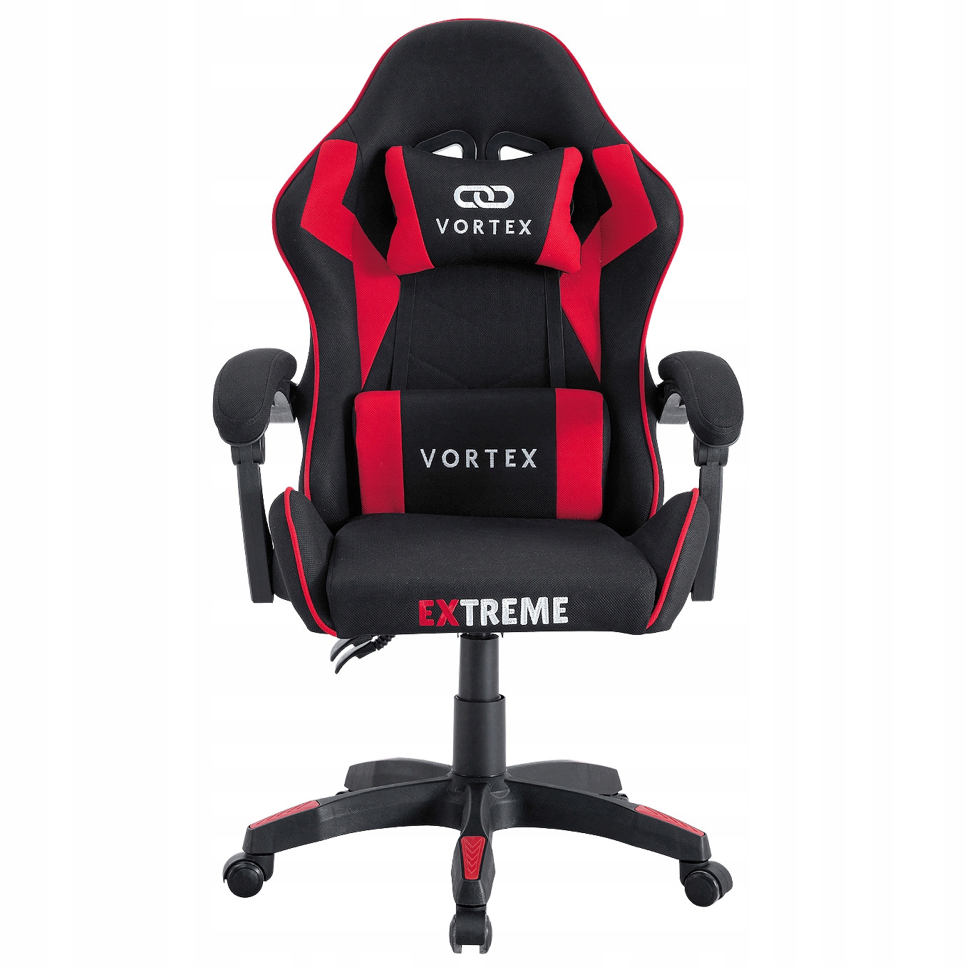 Fotel Gamingowy z tkaniny - EXTREME Vortex Red – Komfort i styl dla graczy