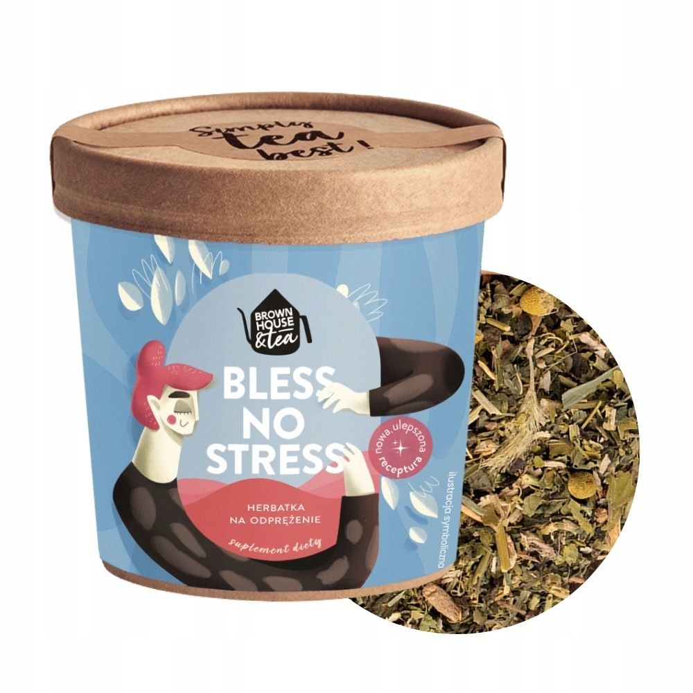 Brown House & Tea - Bless No Stress – Suplement diety na odprężenie