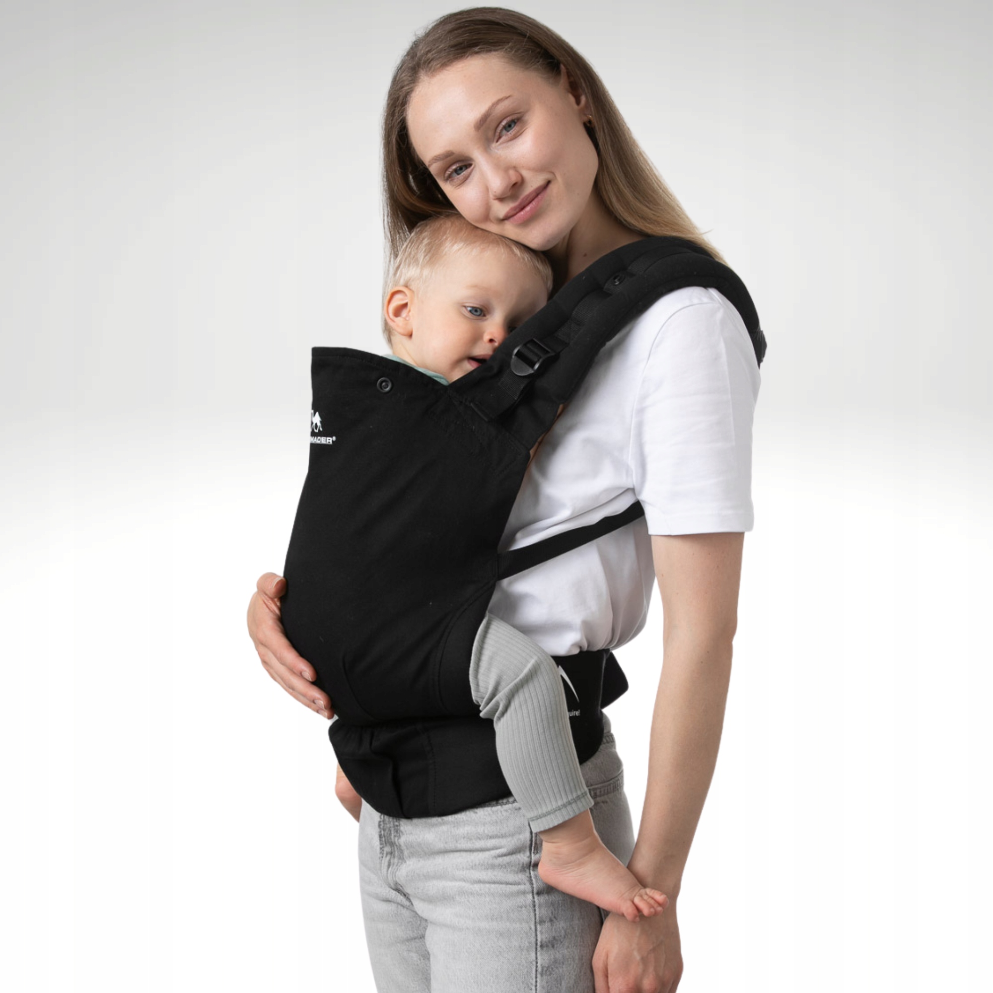 Nosidełko dla Dziecka Nosidło Ergonomiczne na Plecy Miejskie 100% Bawełna Kod producenta Nosidło dla dziecka Nosidełko DROMADER Black