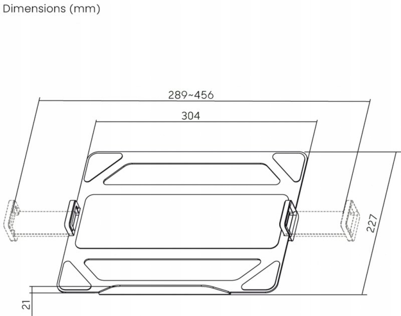 ADAPTER UCHWYTU DO MONITORA POD NOTEBOOK'a NBH-01 ART – Wygodne rozwiązanie dla Twojego biura