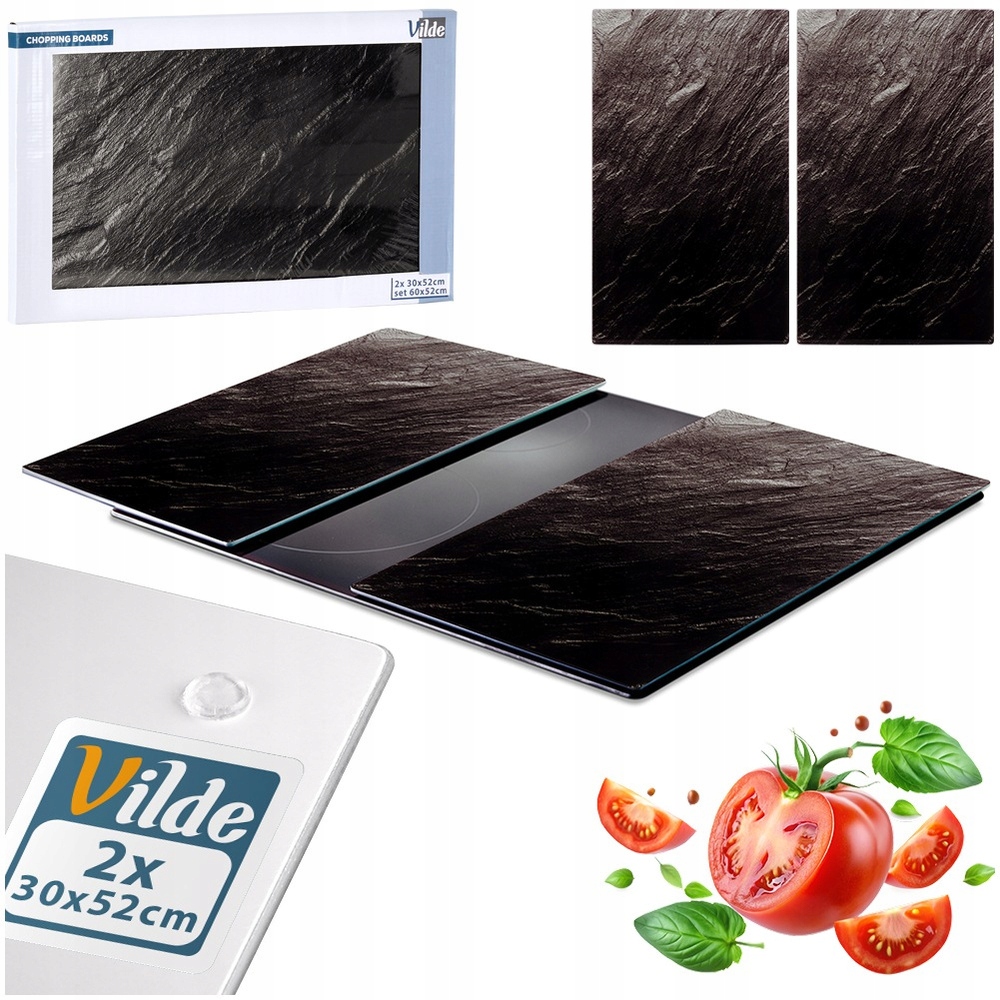 Deska do krojenia i osłona kuchenki szklana 60x52 cm – Idealne rozwiązanie do każdej kuchni