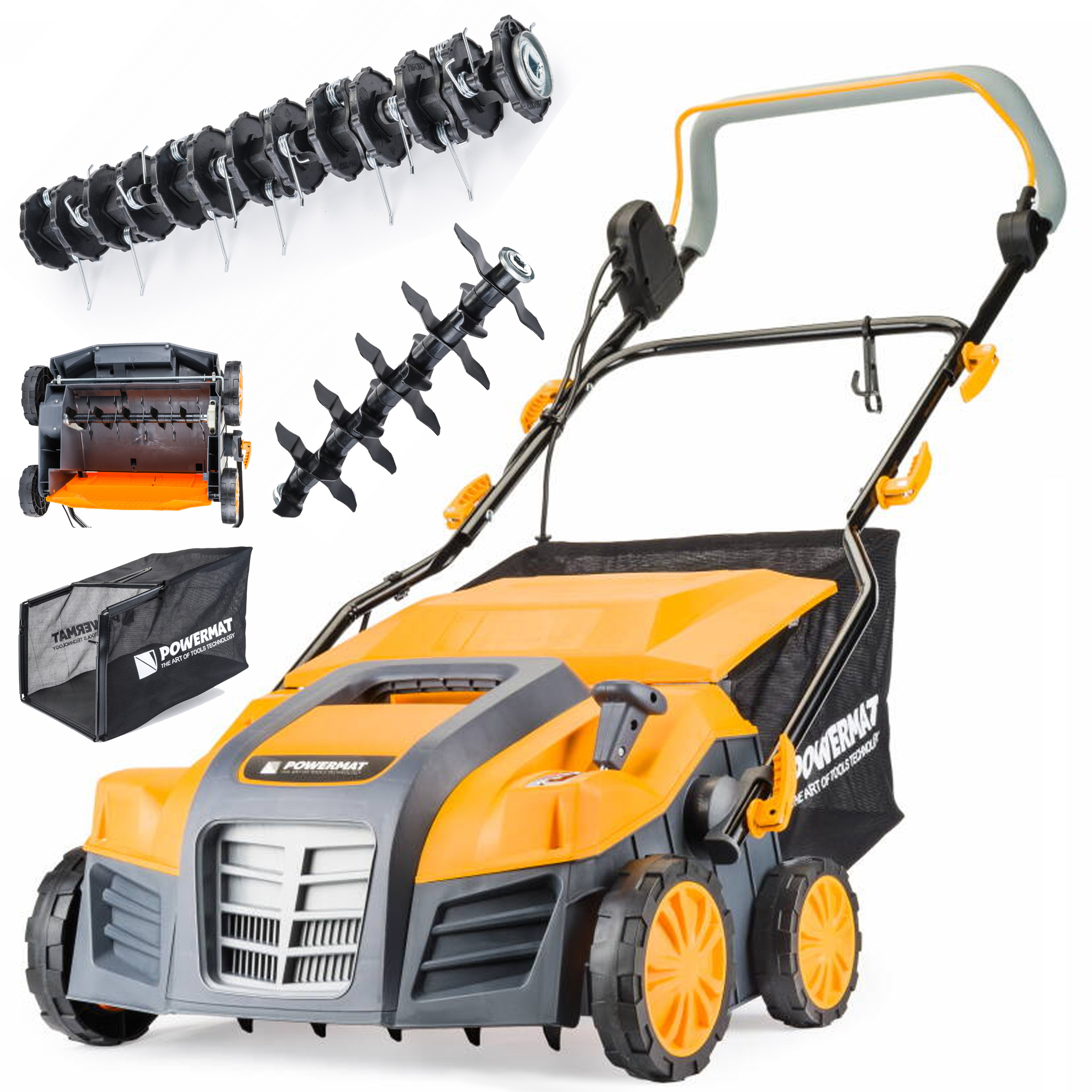Powermat AERATOR WERTYKULATOR ELEKTRYCZNY 3w1 2600W PM-AEW-2600T – Idealne narzędzie do pielęgnacji trawnika