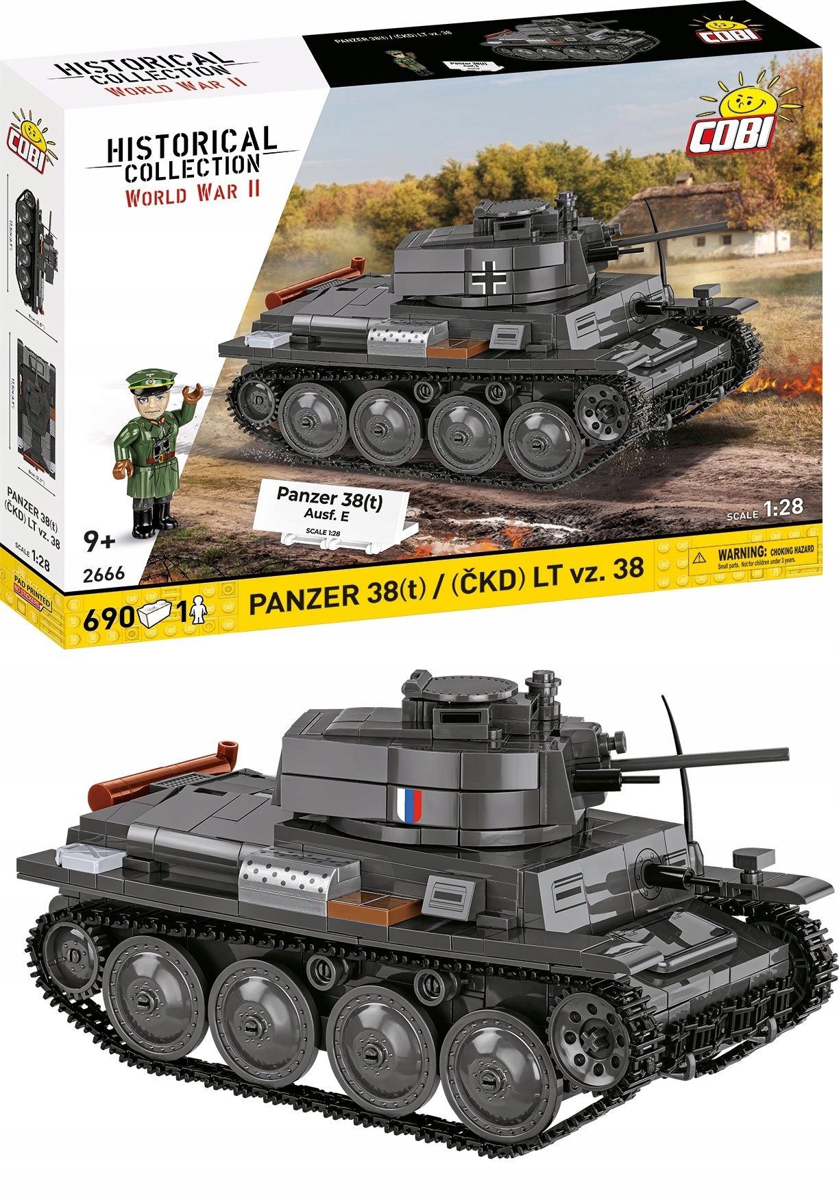 Panzer 38(T) Wersja M 2w1 – Odkryj historię w klockach