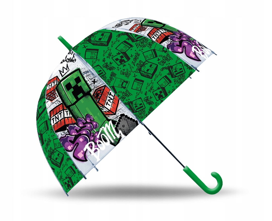 Przezroczysty design z motywami z gry Minecraft
