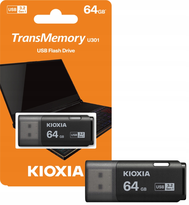 Kioxia LU301K064GG4 – Pamięć USB 64 GB USB Typu-A 3.2 Gen 1