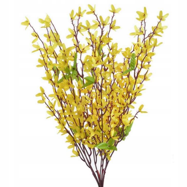 Sztuczna forsycja x 38 gałązek 98 cm – Idealna dekoracja do wnętrz
