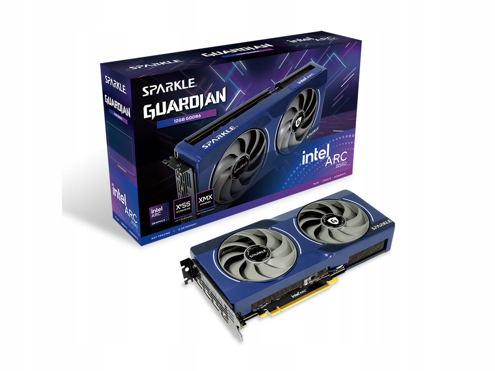 Karta graficzna SPARKLE Intel Arc B580 GUARDIAN 12G – Nowoczesna grafika dla każdego