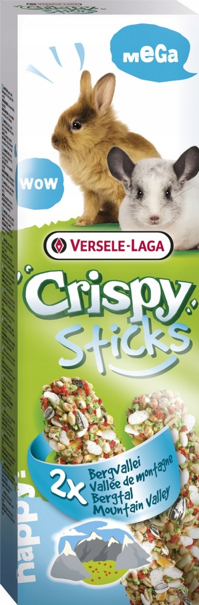 Versele Laga Mega Sticks Rabbits-Chinchillas 'Mountain Valley' 140g