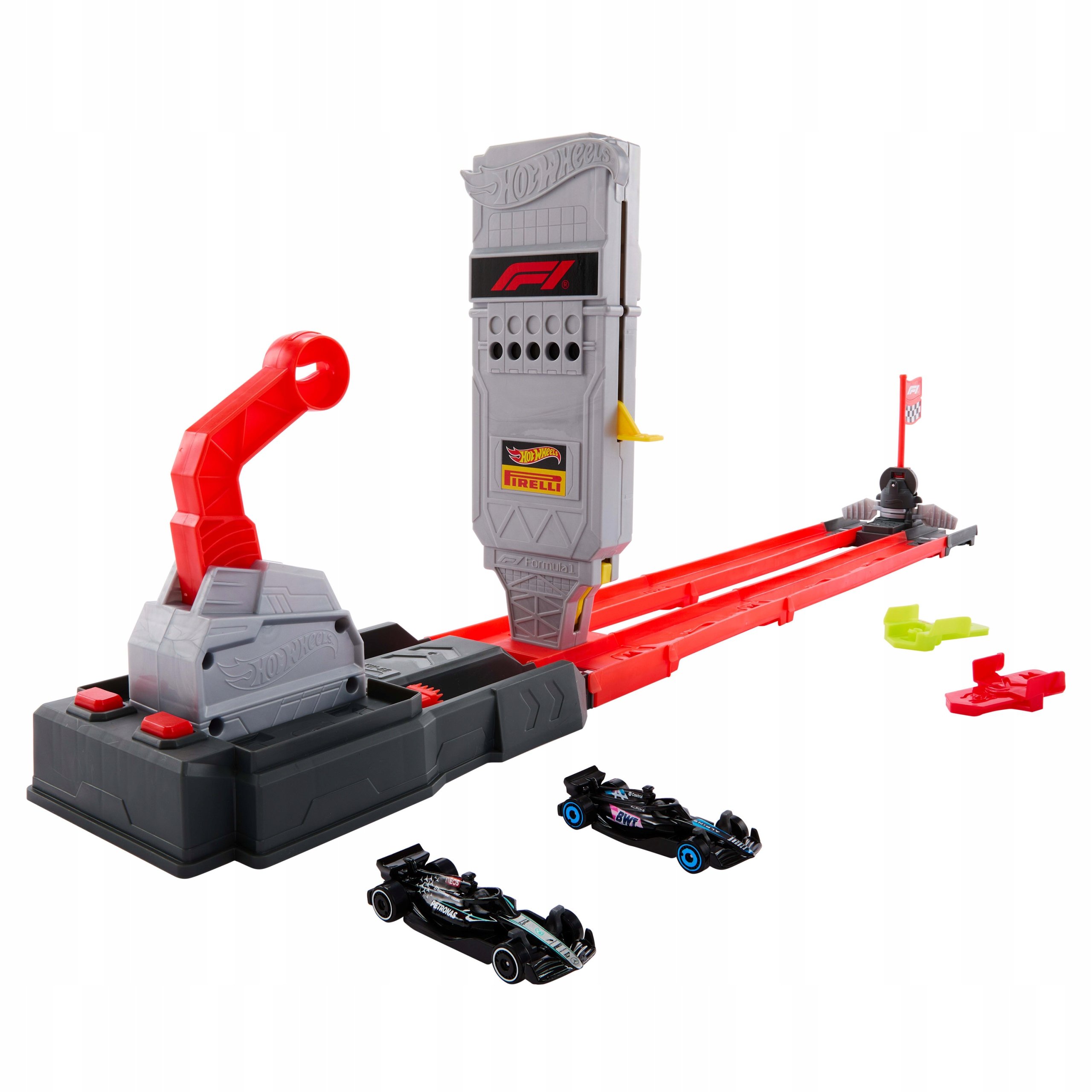 Hot Wheels Racing Formuła 1 Szybki wyścig Tor wyścigowy Zestaw – Emocje z wyścigów F1 w Twoim domu