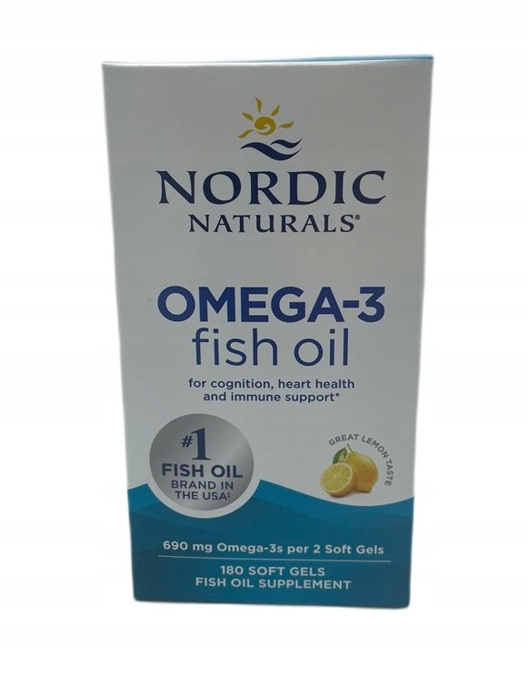 Nordic Naturals Omega-3 690mg – Naturalny suplement diety o smaku cytrynowym
