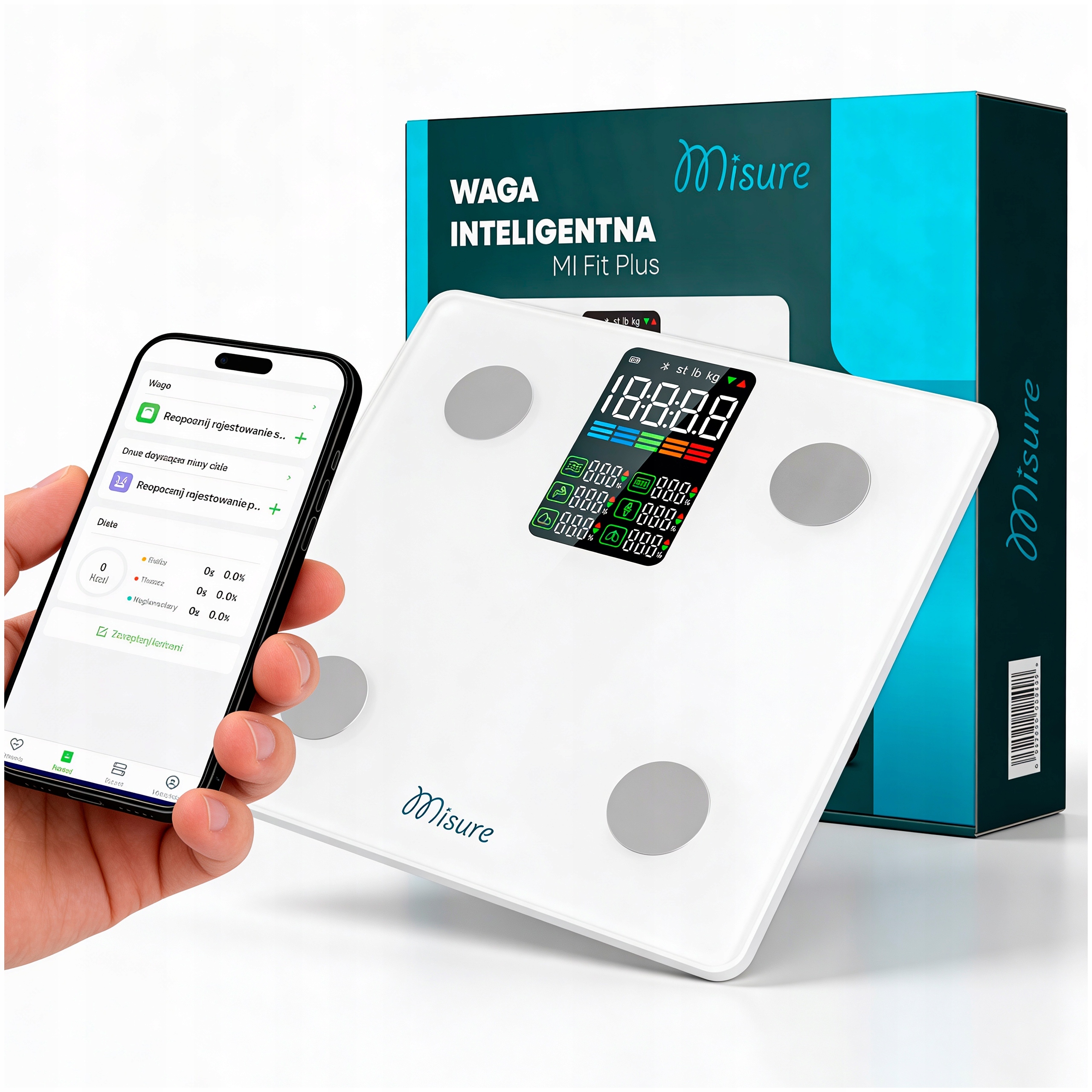 Elektroniczna Waga Łazienkowa Misure MI Fit Plus – Twój osobisty doradca zdrowia