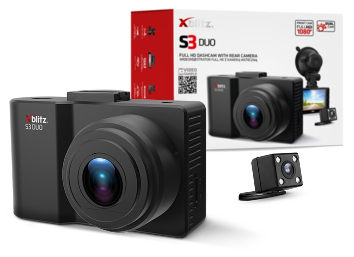 Wideorejestrator samochodowy Xblitz S3 DUO – Twoje bezpieczeństwo na drodze