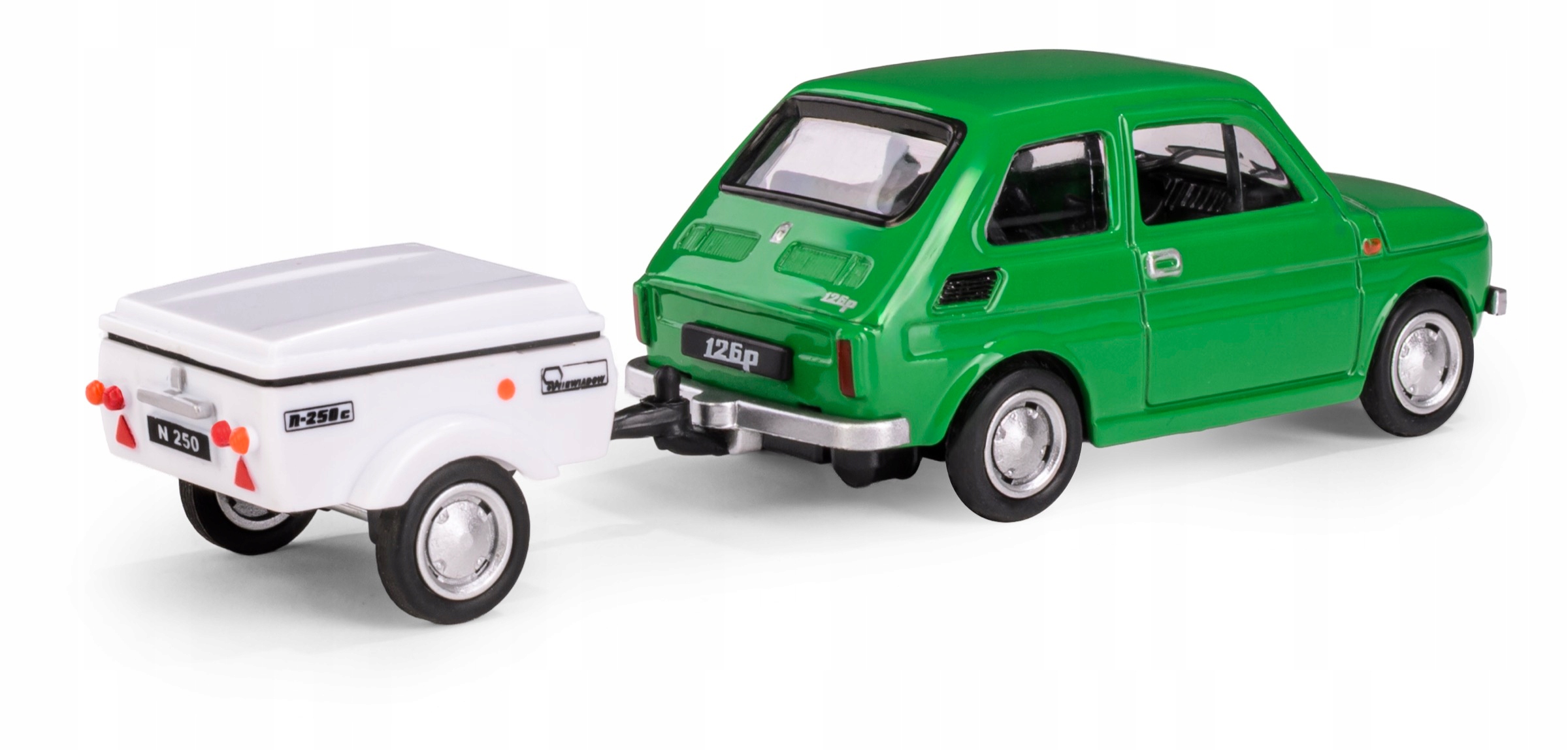 Zestaw NIEWIADÓW N250C + Fiat 126P – Kultowy model PRL w skali 1:43
