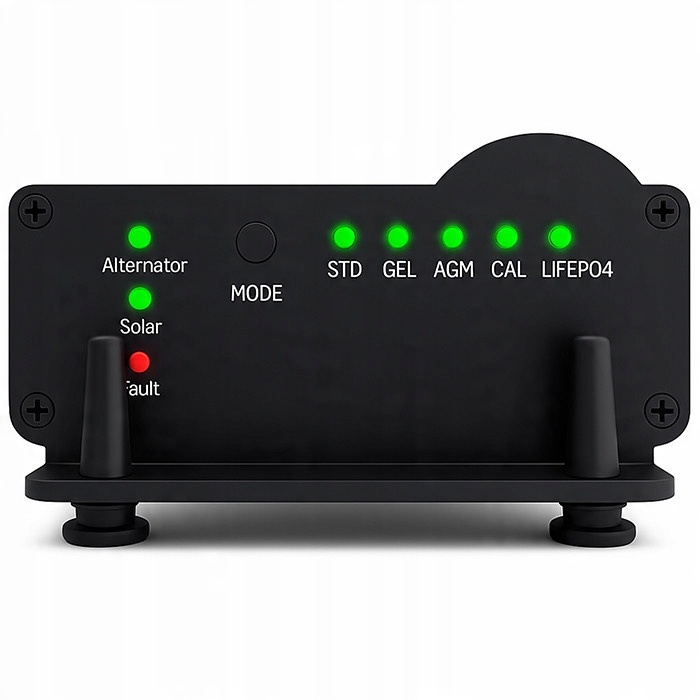 Kompatybilność z różnymi typami akumulatorów – AGM, GEL, STD, CALCIUM i LiFePO4