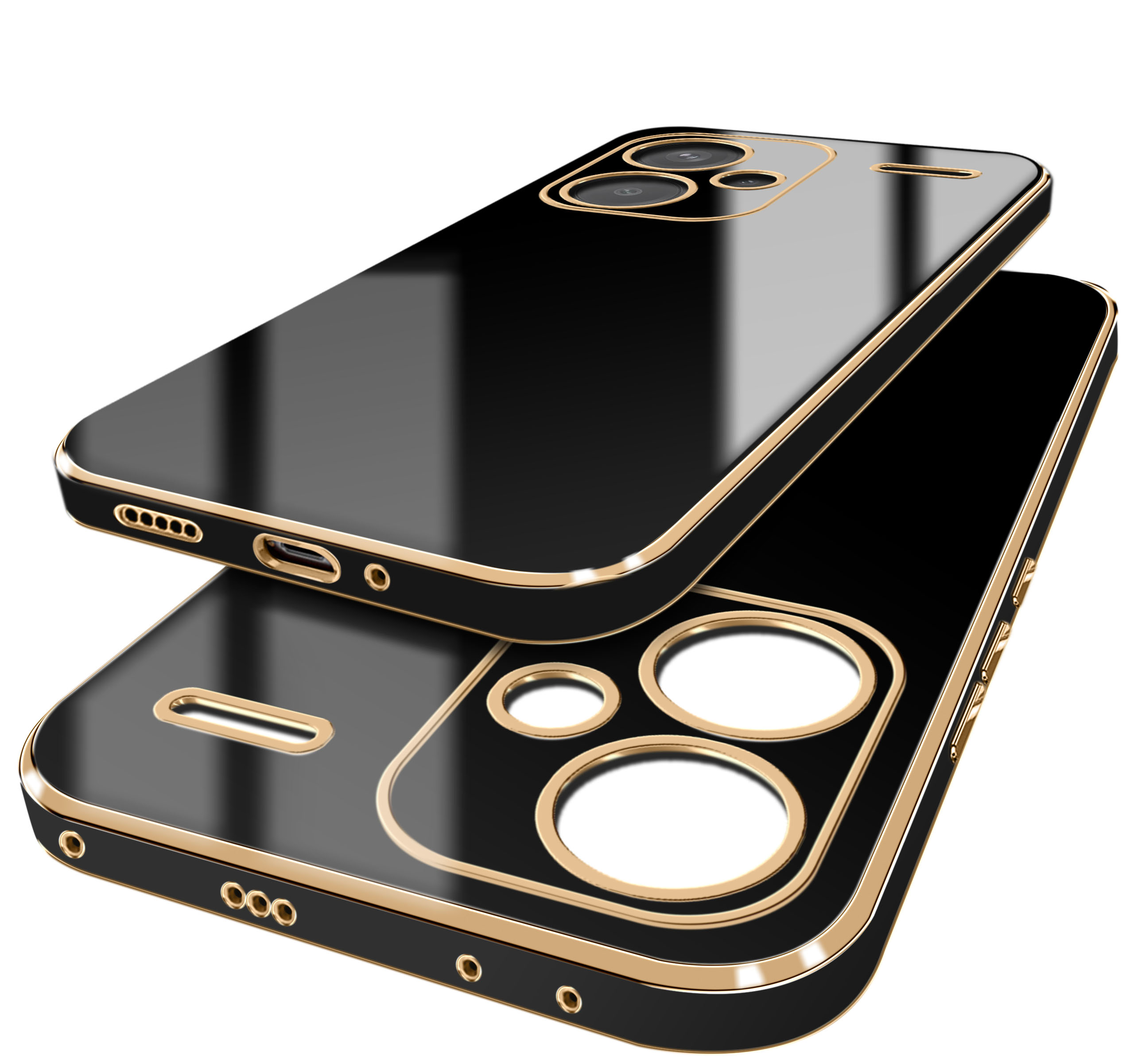 Etui do Xiaomi Redmi Note 13 Pro+ Plus 5G GOLD GLAMOUR – Elegancja i ochrona w jednym