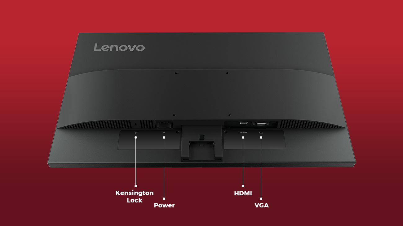 Porty i gniazda: blokada Kensington, zasilanie, HDMI (High-Definition Multimedia Interface), VGA (Video Graphics Array)