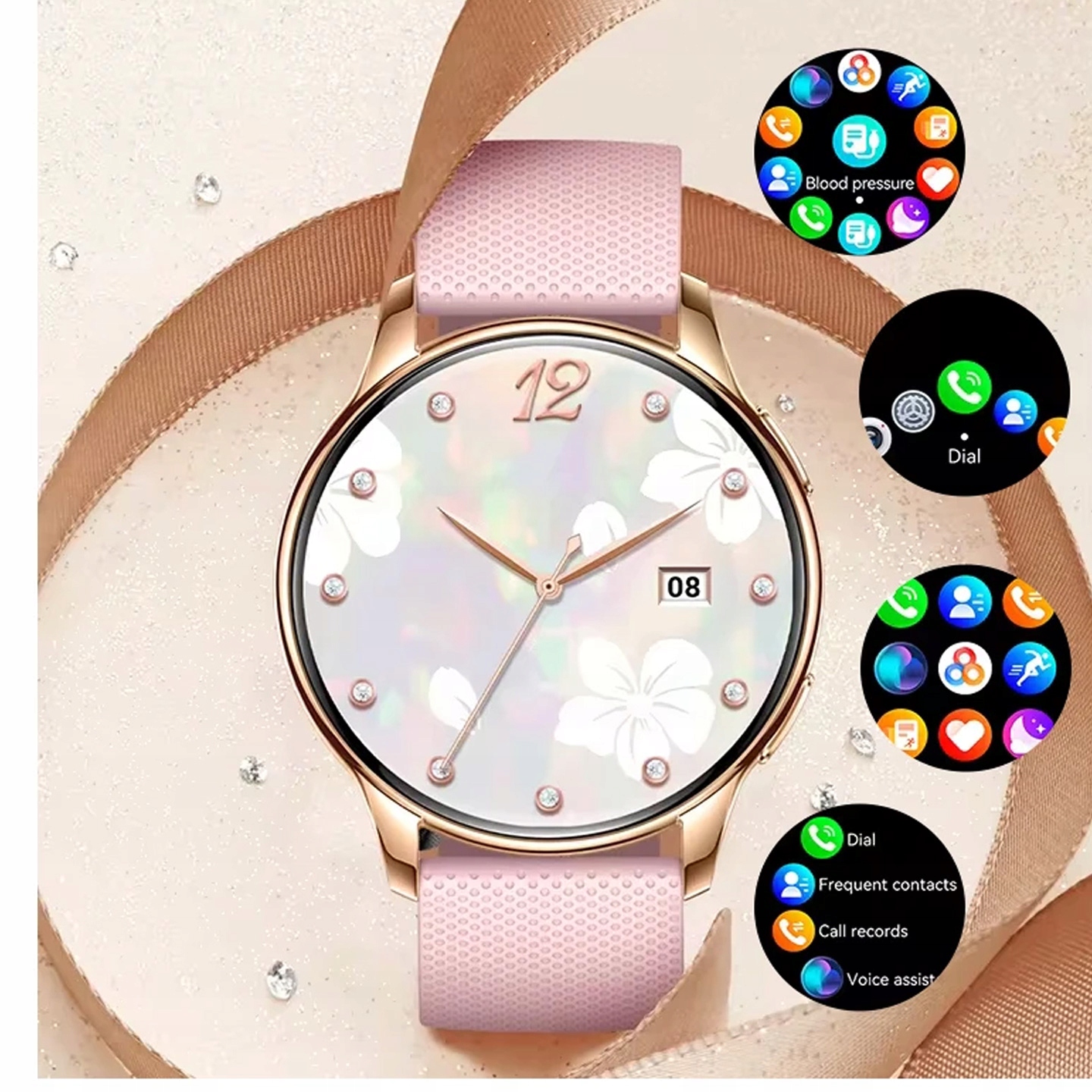 Stylowy smartwatch z bransoletką – Idealny na każdą okazję