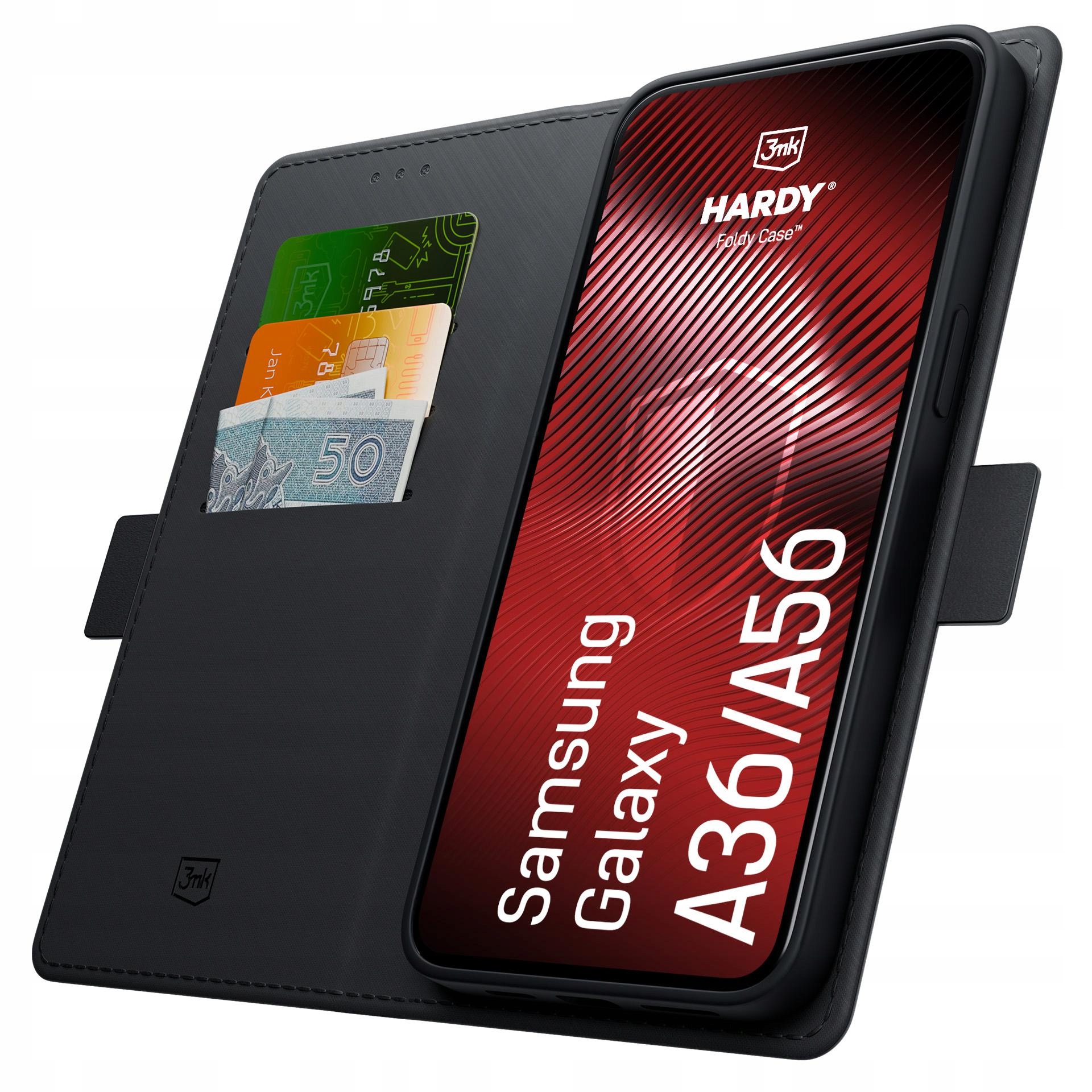 Samsung Galaxy A36/A56 - Etui 3mk HARDY Foldy Case™ – Kompleksowa ochrona dla Twojego smartfona