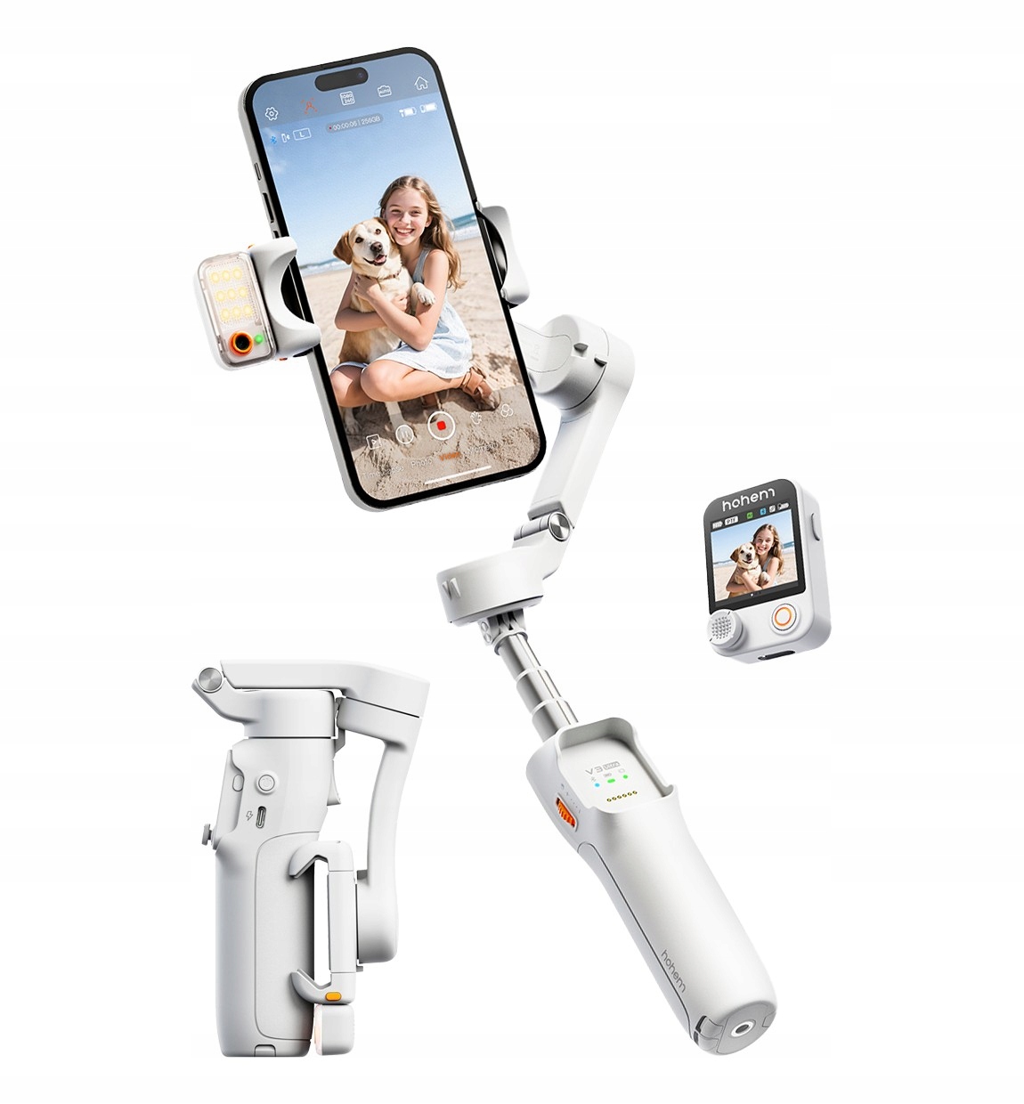 Gimbal Hohem iSteady V3 Ultra - biały – Nowoczesne narzędzie do filmowania