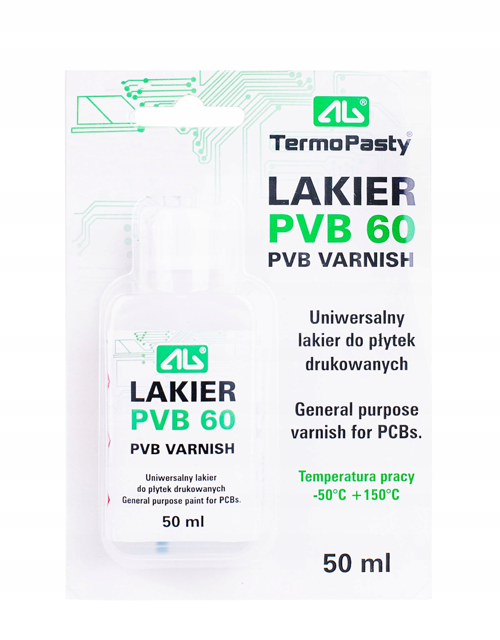 Temperatura pracy i stosowania – Zakres od -50°C do 150°C