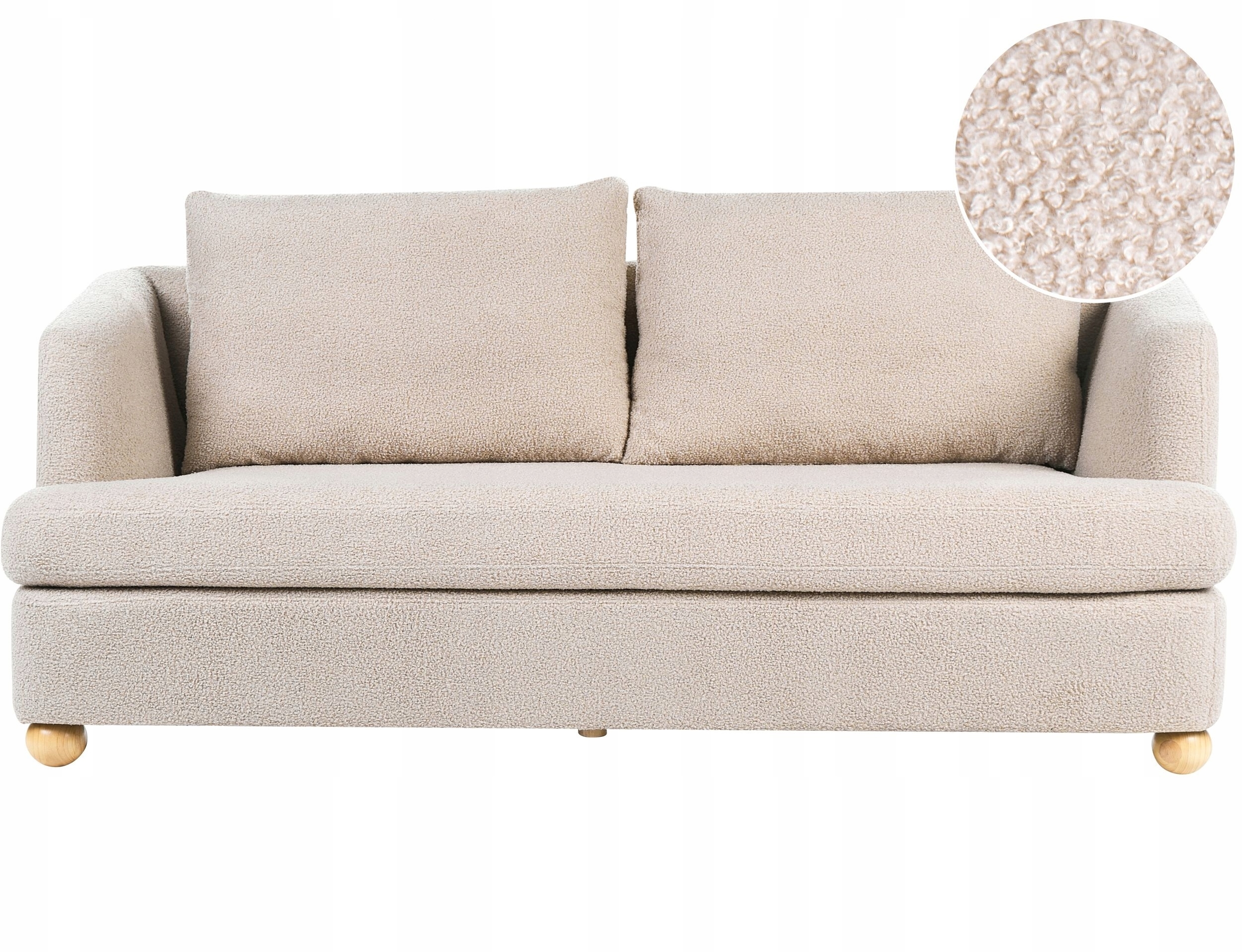 Nowoczesny design z miękką tapicerką boucle