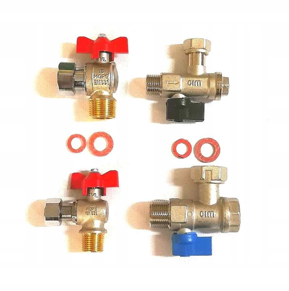 Wymiary i średnice gwintów zaworów