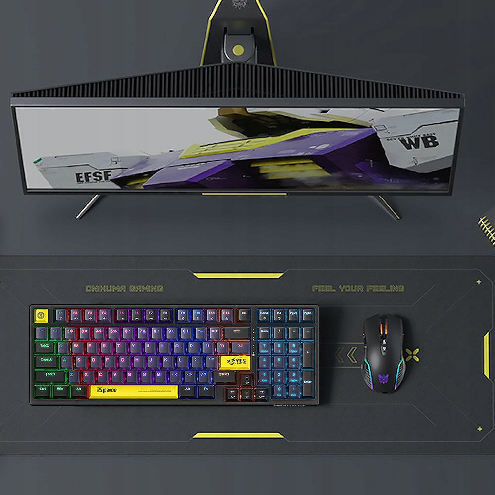 Ergonomiczny design z profilowanymi klawiszami