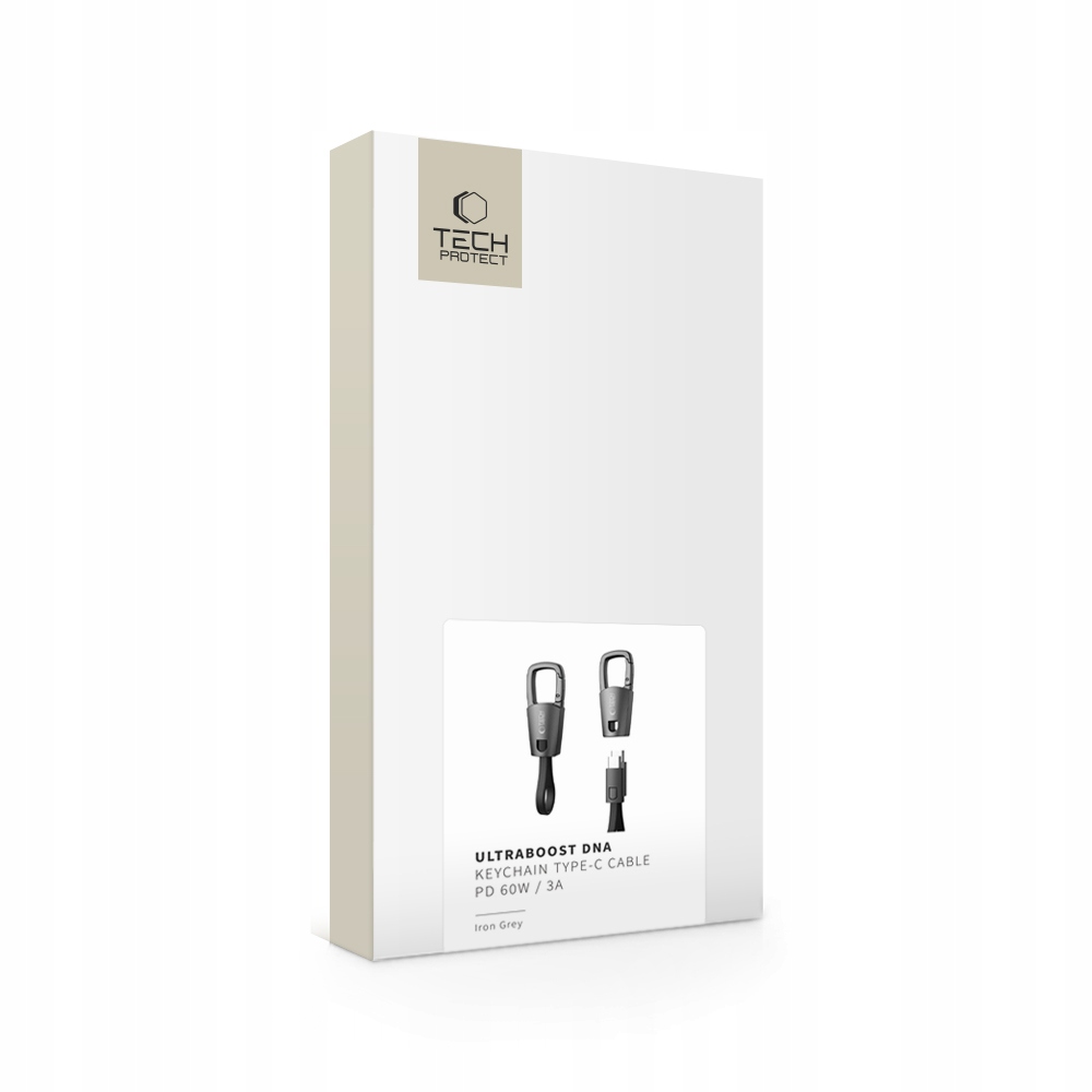 Kabel Tech-Protect Ultraboost DNA Keychain USB-C / USB-C – Mobilność i wydajność w zasięgu ręki