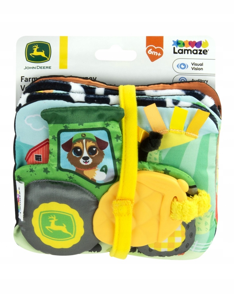 Lamaze John Deere Journey Soft Book – Odkryj radość i zabawę z interaktywnym leporelem