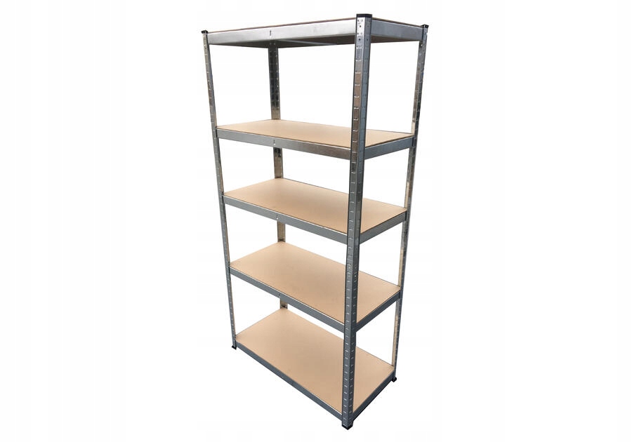 Regał magazynowy metalowy ocynkowany wysoki 5 półek 210x90x40 cm – Idealne rozwiązanie do przechowywania