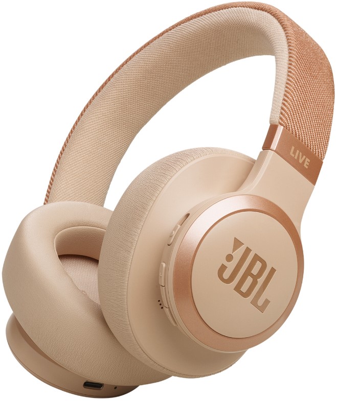 Słuchawki JBL Live 770 NC Beżowe – Doskonałe brzmienie i komfort