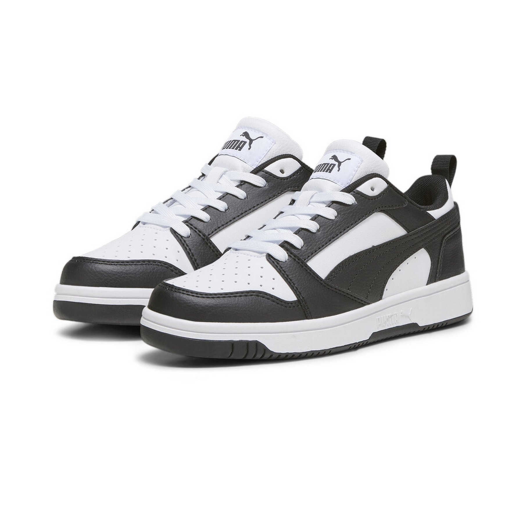 Buty dla dzieci Puma Reb-L biało-czarne 398993 01 – Idealne na każdą okazję