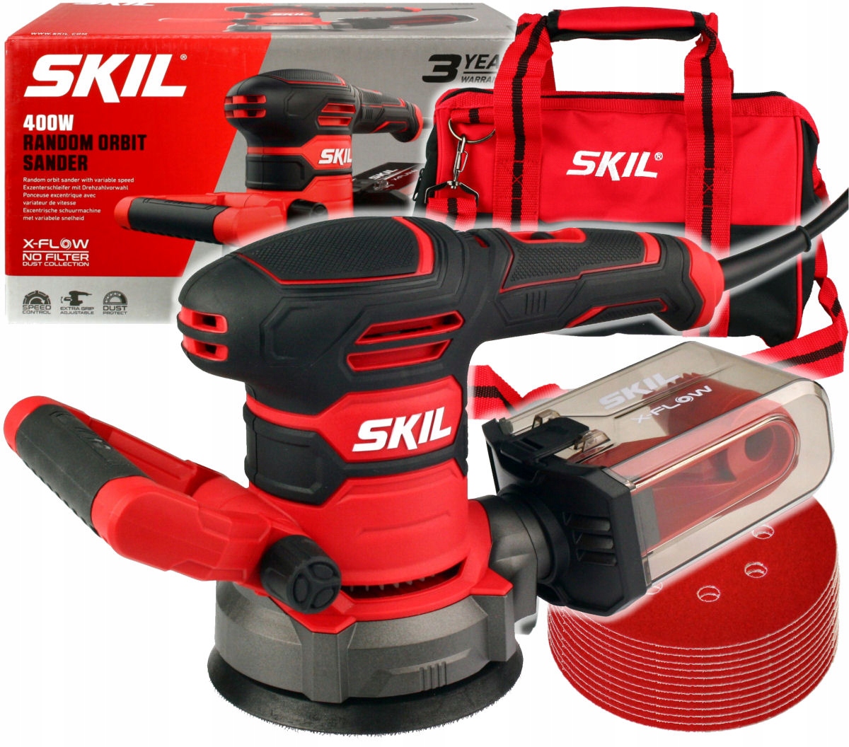 Szlifierka Sourcing SANDER ECCENTRIC 7480DA 400W – Idealne narzędzie do precyzyjnego szlifowania