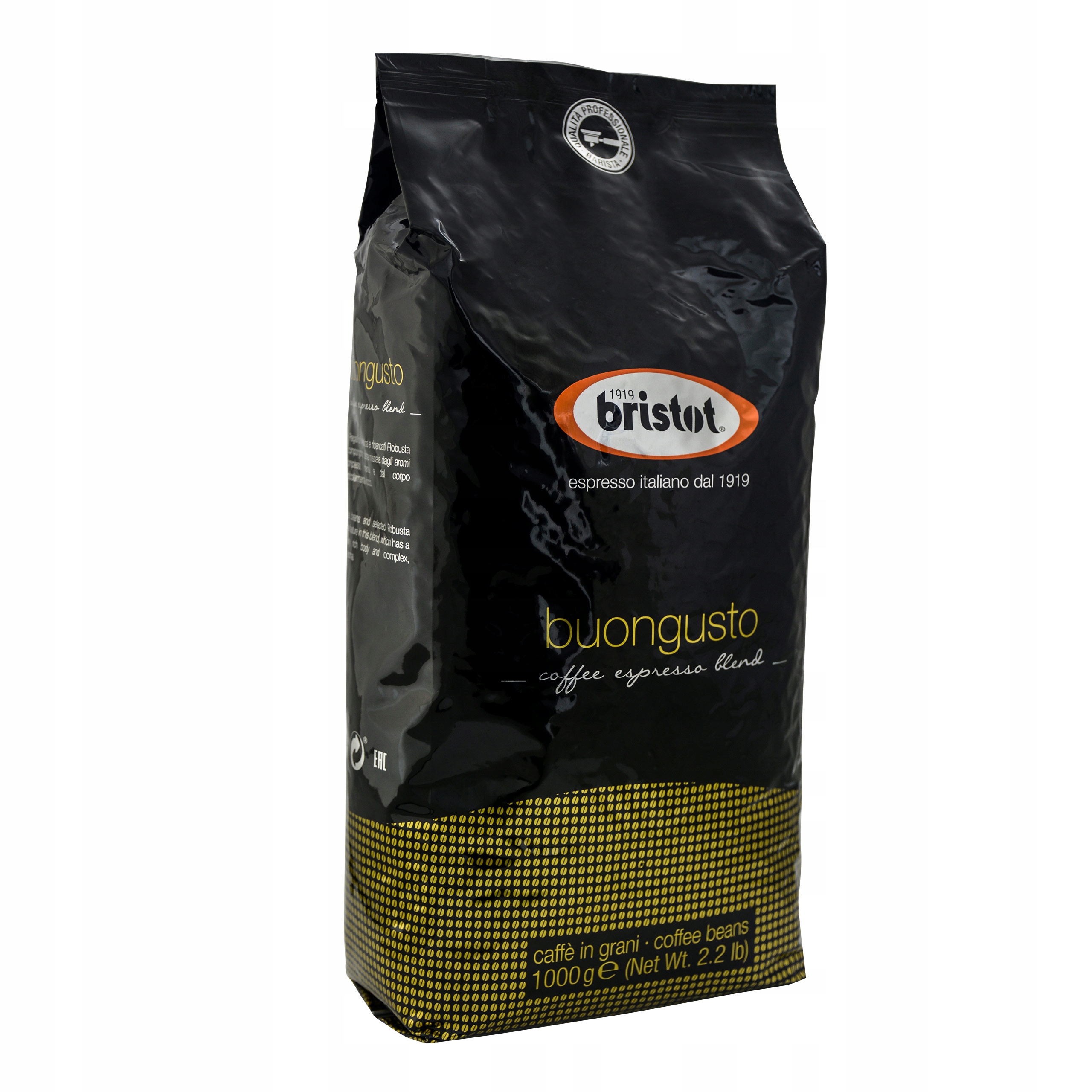 Bristot Buongusto – Kawa ziarnista do ekspresu czarna 1kg