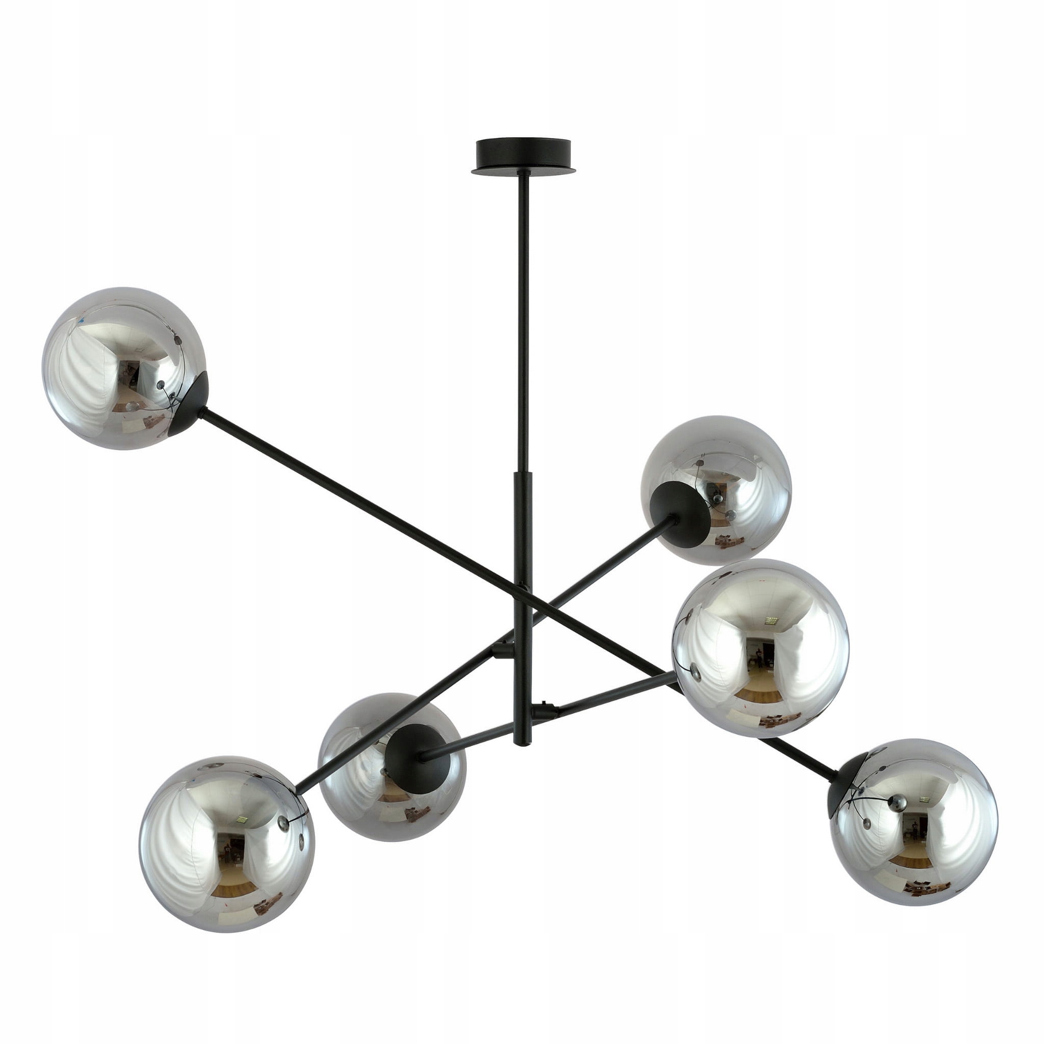 Lampa wisząca Emibig Linear 6 Black/Grafit – Nowoczesne oświetlenie do każdego wnętrza