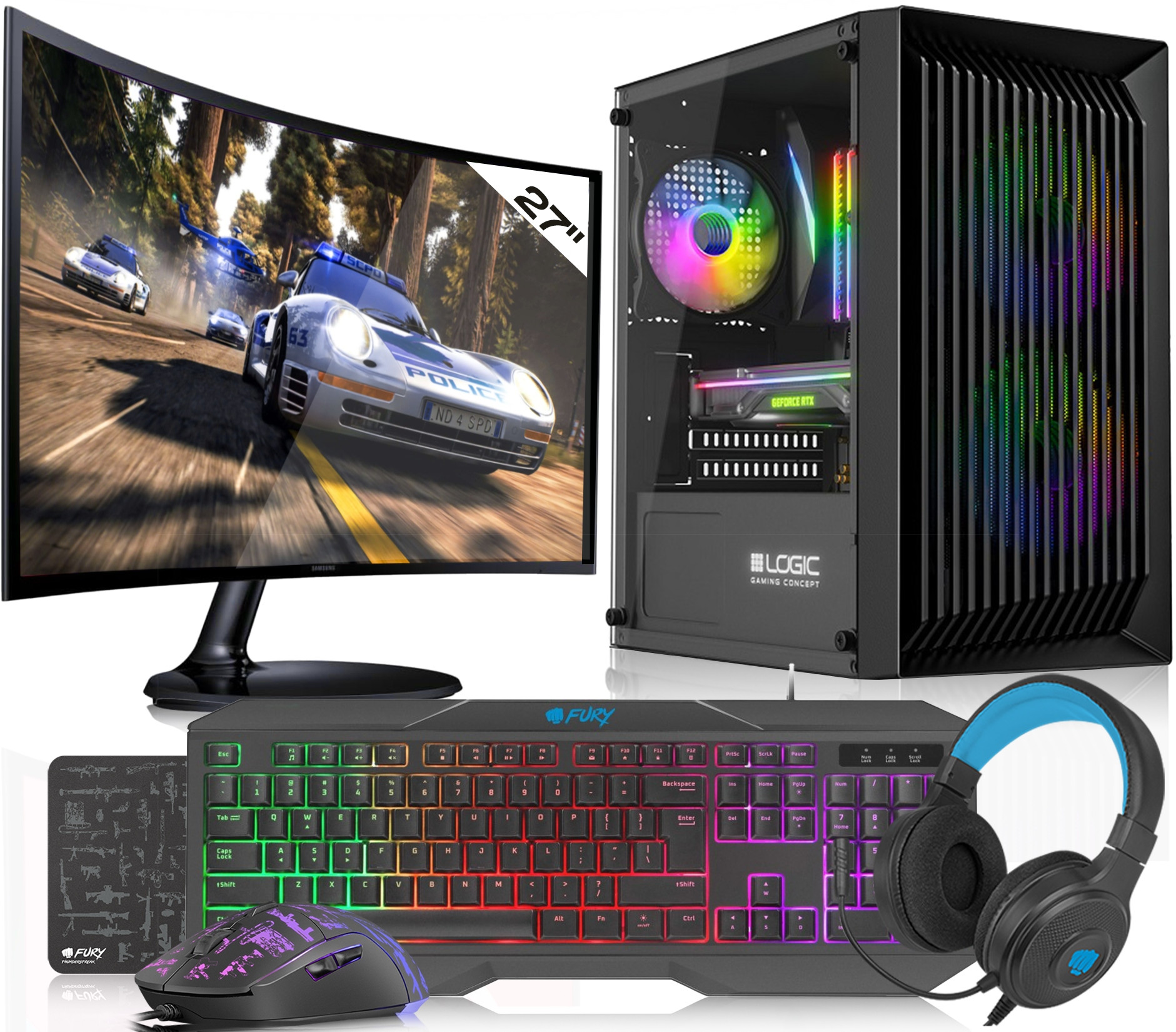 Komputer Vist ZESTAW R5 5600G 16GB RX VEGA SSD 1TB Win 11 LCD 27