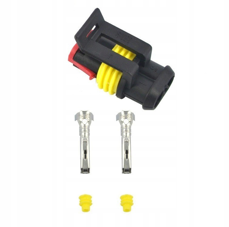 Złącze Superseal męskie (2 piny) – Wodoodporne i niezawodne