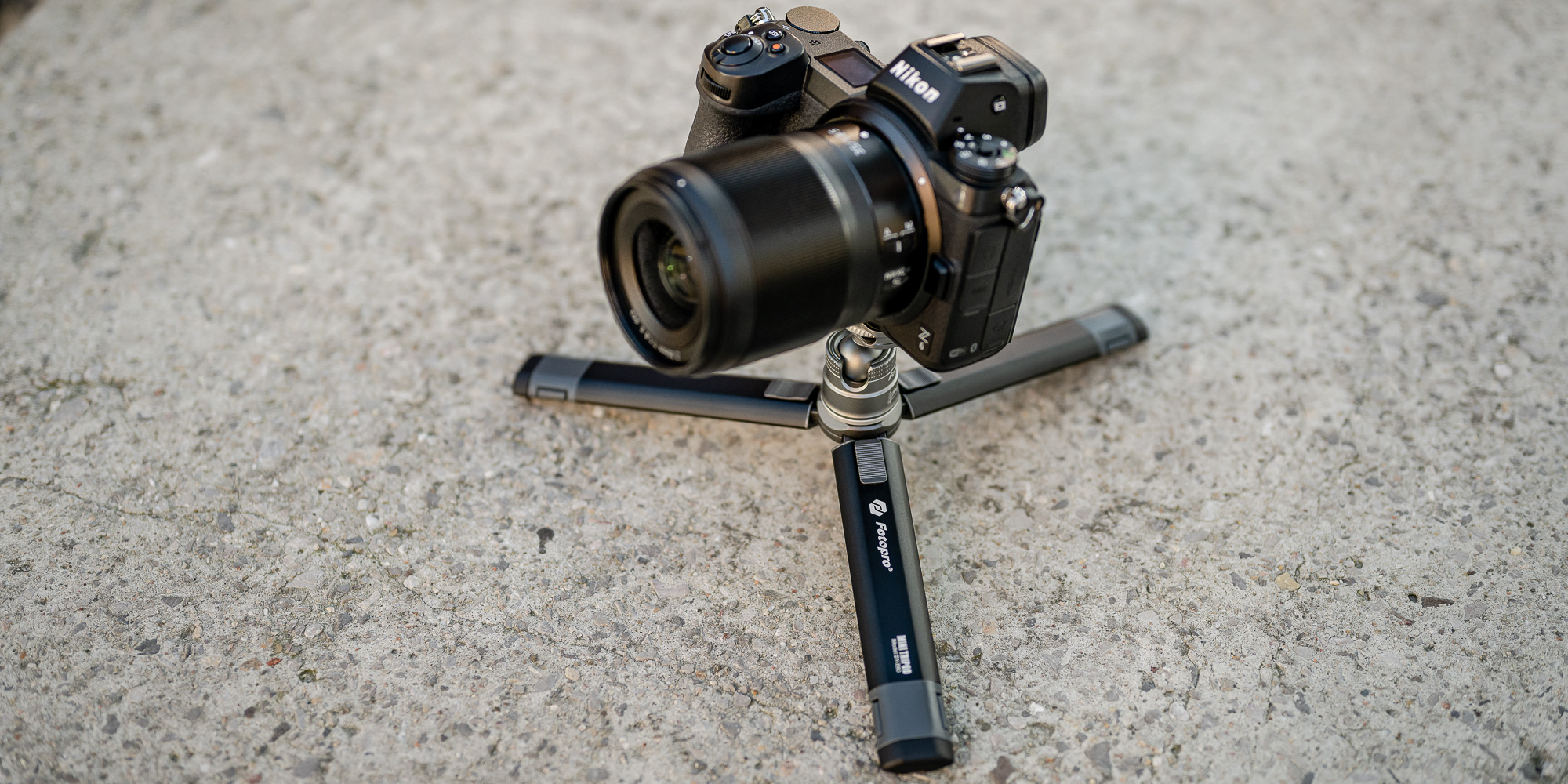 Statyw Fotopro Vlogger Mini (SY-390 + P-1HX) - szary