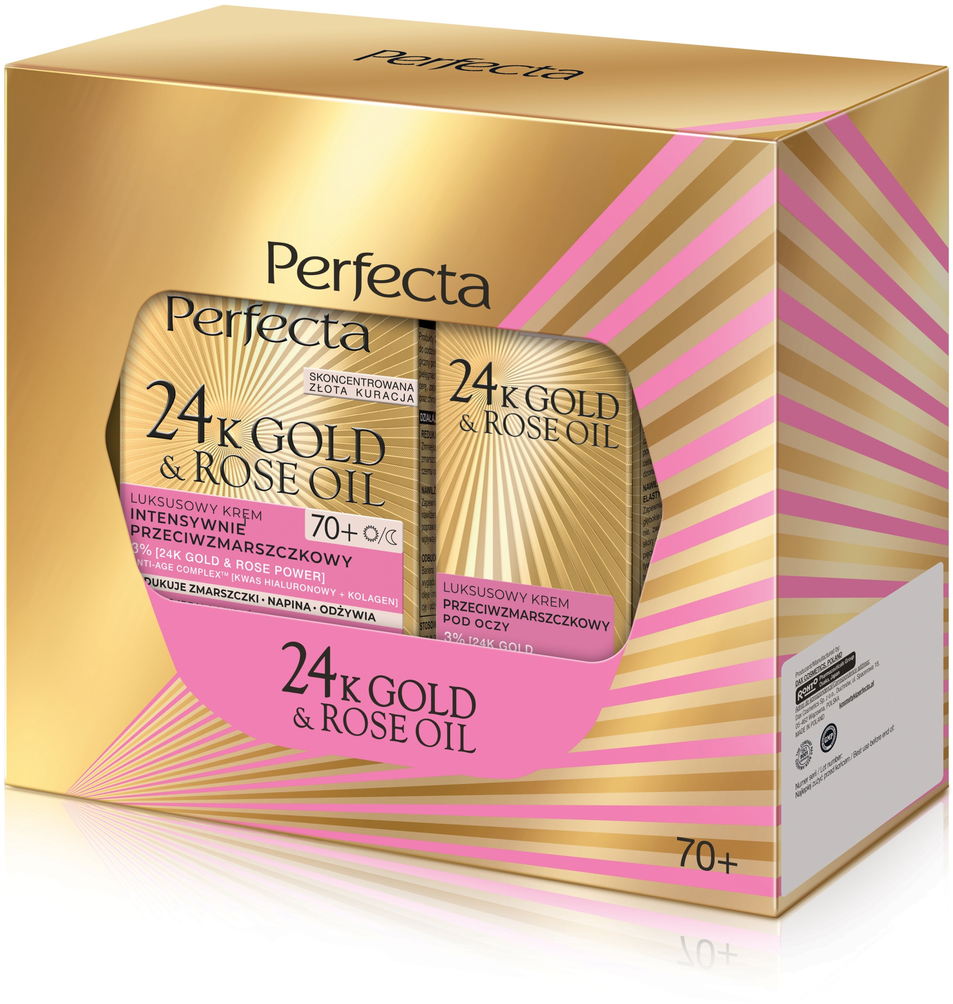 Innowacyjne składniki: Złoto i olejek różany