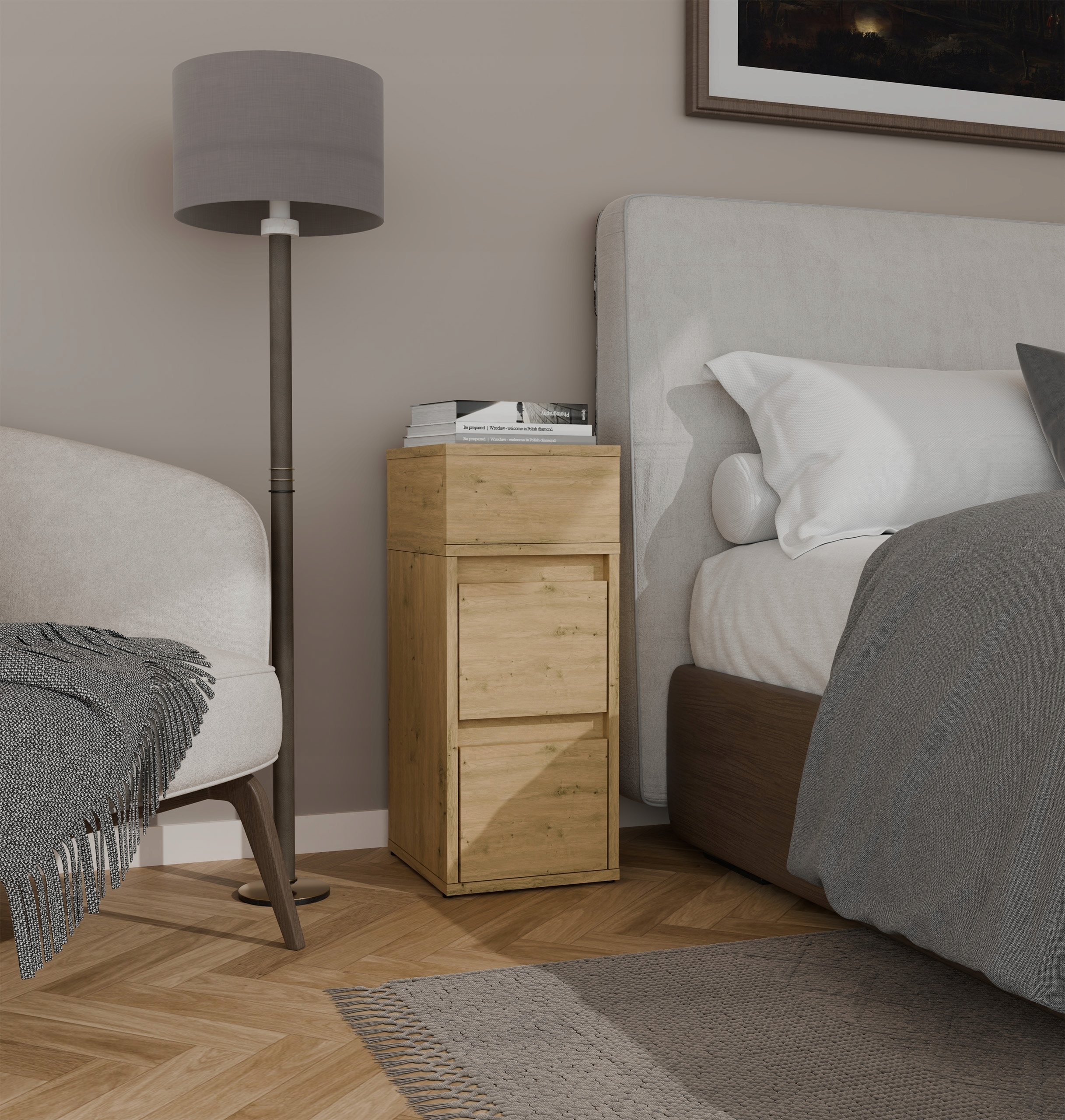 Nowoczesny i Minimalistyczny Design w Kolorze Dąb Artisan